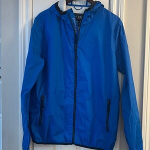 Point Zero Royal Blue Hooded Windbreaker Jacket